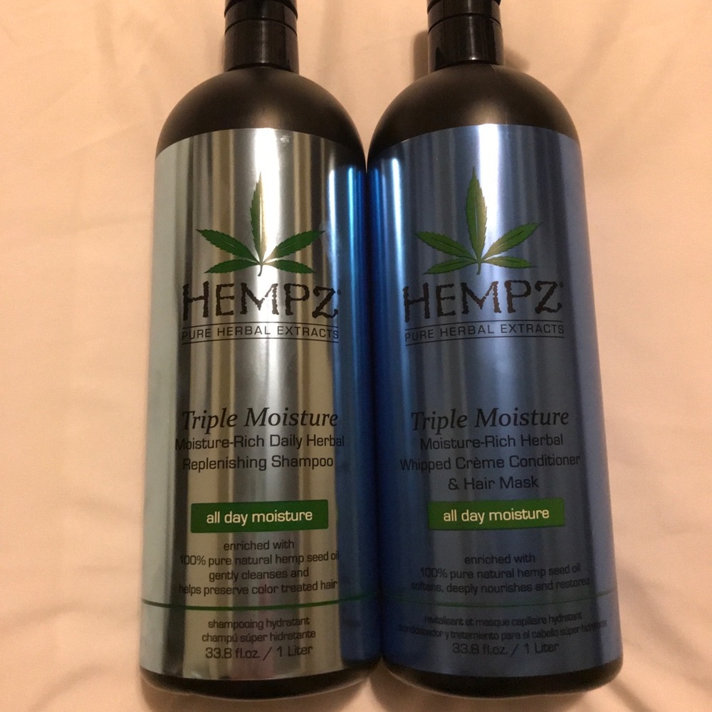 Hempz triple-moisture shampoo and conditioner